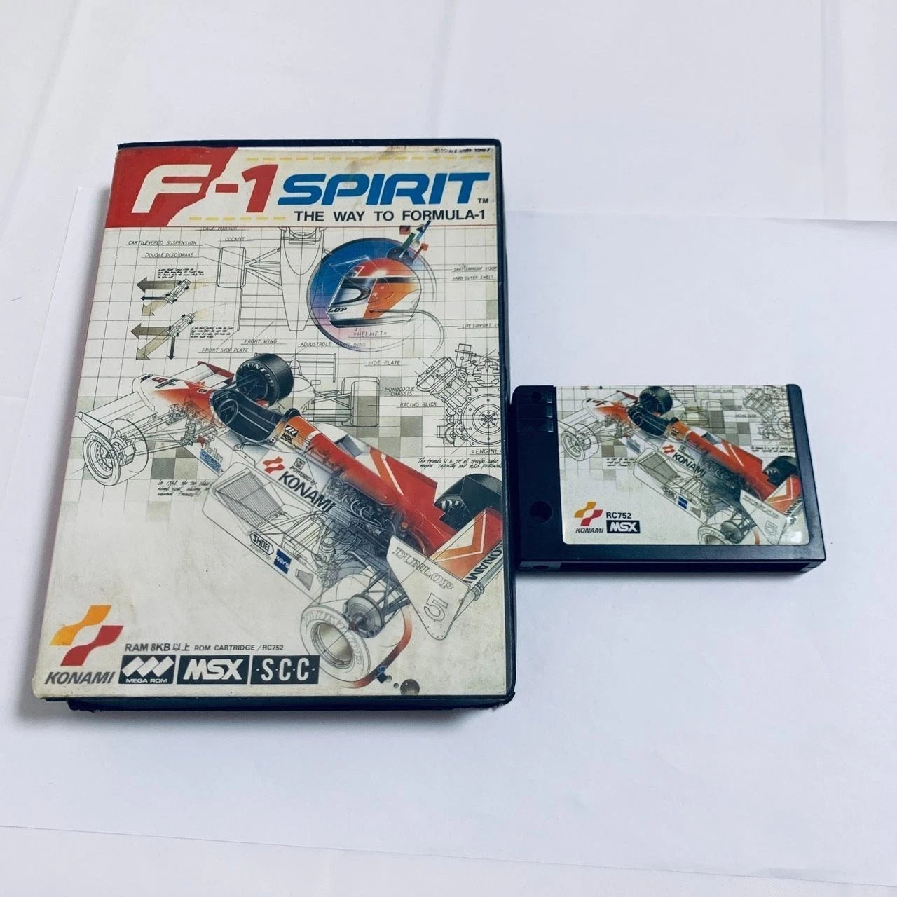 F-1 Spirit Konami KDS-1001 MSX Racing Game
