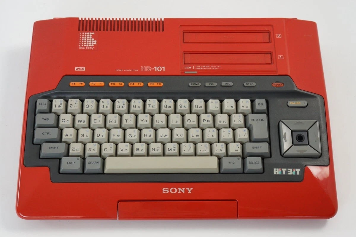 Sony HIT BIT MSX Retro Computer HB-101 - Red