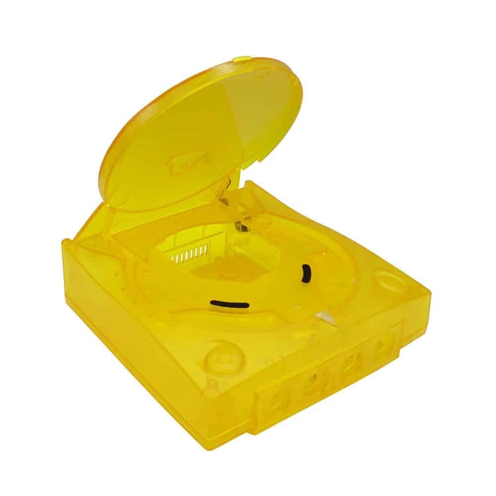 SEGA Dreamcast DC Blue Clear Yellow Replacement Console Shell Housing
